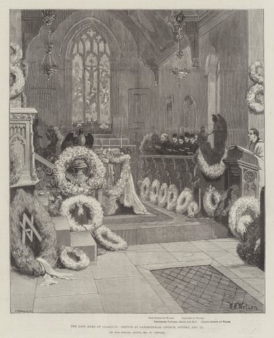 Le défunt Duc de Clarence, Service à l